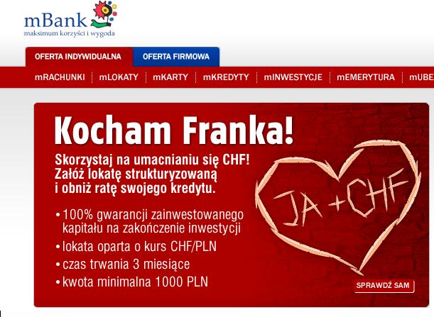 w mBanku kochaja Franka :O